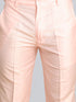 Men's Pink Poly Viscose Jacket, Kurta And Pyjama Set