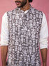 Men's Grey Nehru Jacket Set