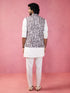 Men's Grey Nehru Jacket Set
