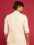 Men's Cream Kia Silk Embroidered Nehru Jacket