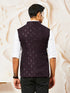 Men's Wine Silk Blend Jacket