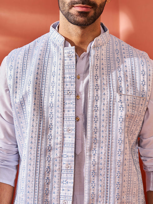 Men's Aqua - Nehru Jacket