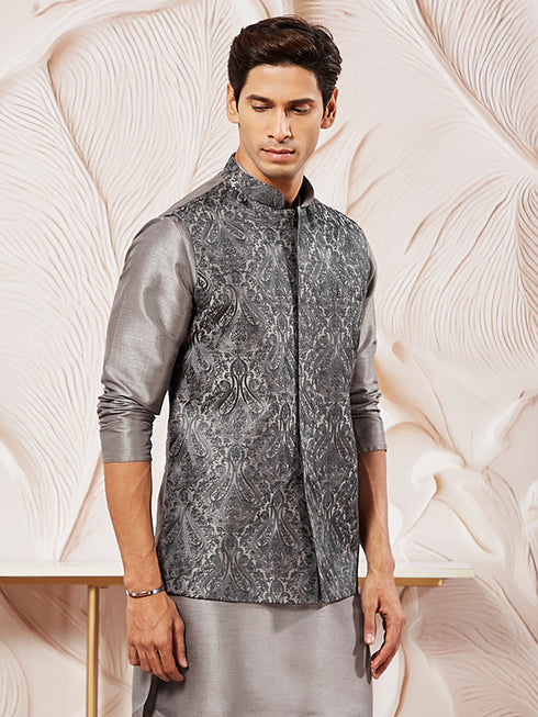 Men's Gray - Nehru Jacket