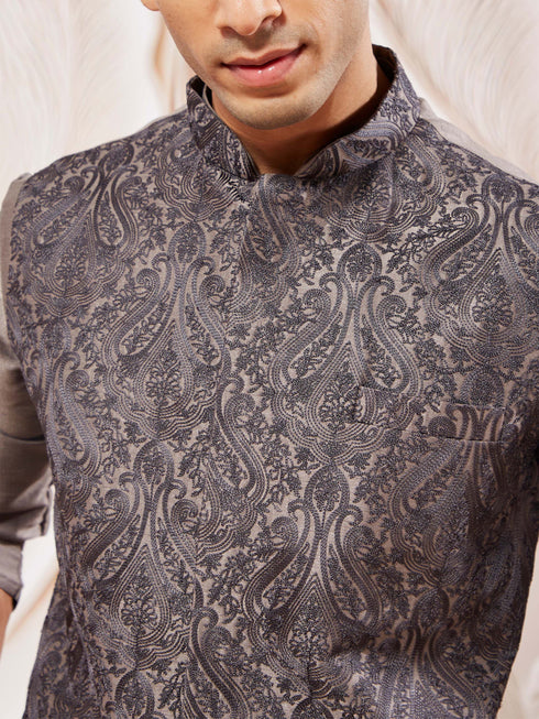 Men's Gray - Nehru Jacket