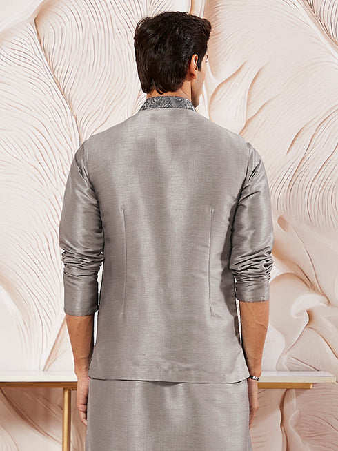 Men's Gray - Nehru Jacket