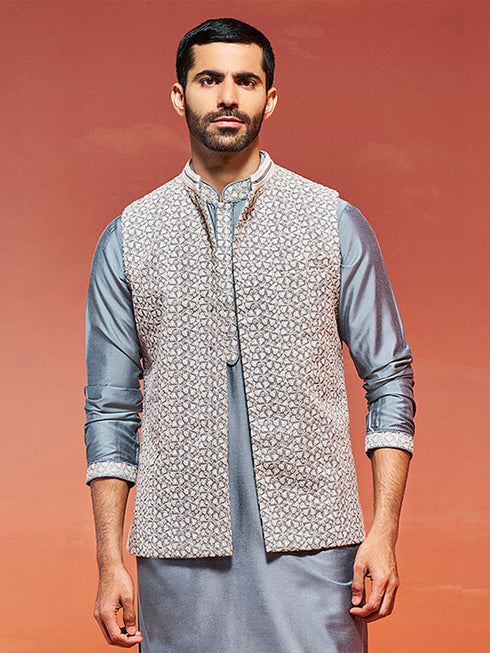 Men's Grey - Nehru Jacket