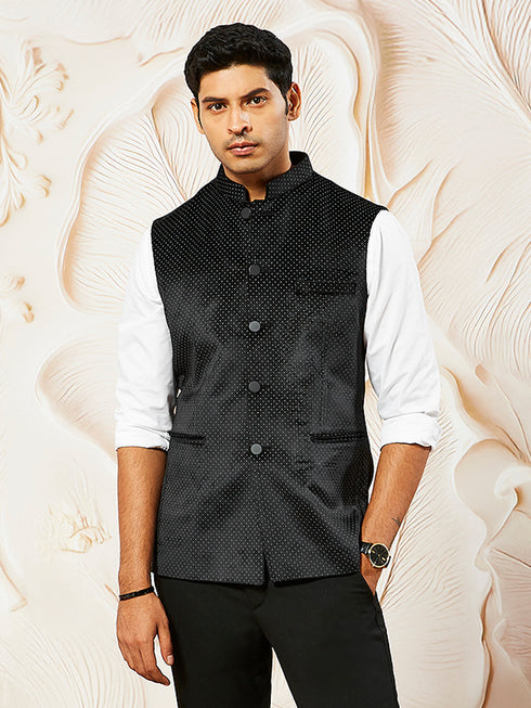Men's Black - Nehru Jacket