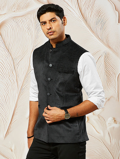 Men's Black - Nehru Jacket