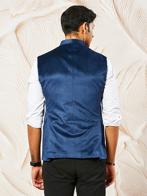 Men's Navy Blue - Nehru Jacket