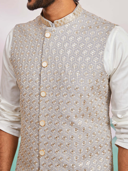 Men's Gray - Nehru Jacket Only