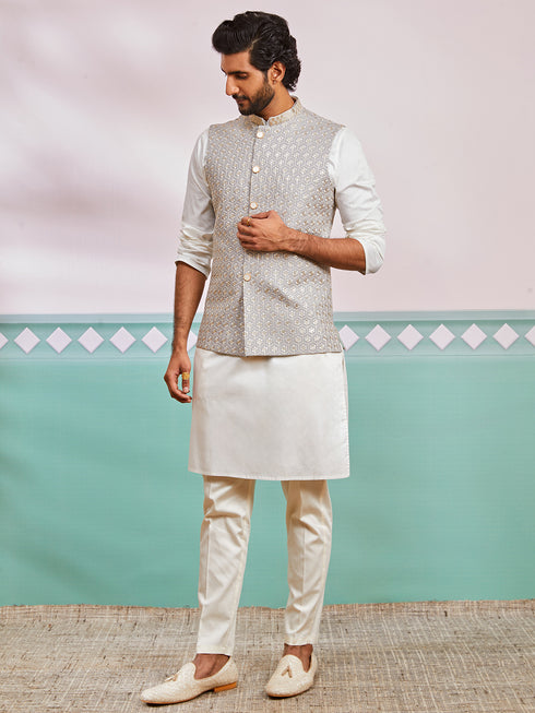 Men's Gray - Nehru Jacket Only