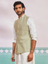Men's Pista Green - Nehru Jacket