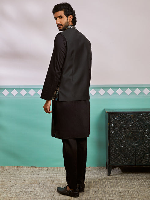 Men's - Satin Silk Nehru Jacket