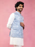Men's Grey Monty Jacquard Nehru Jacket