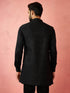 Men's Black Maharaja Jacquard Nehru Jacket