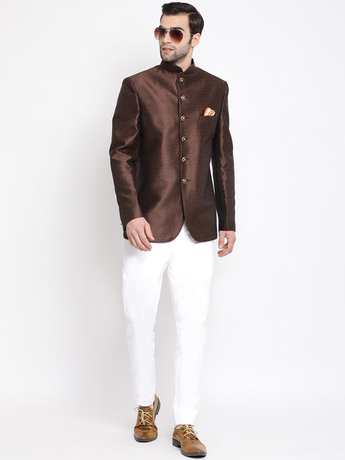 Men's Coffee Silk Blend Jodhpuri