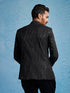 Men's Black Sequined Jodhpuri