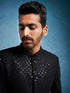 Men's Black Schiffli Jodhpuri