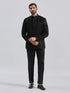 Men's Black Silk Blend Jodhpuri Pyjama Set