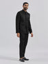 Men's Black Silk Blend Jodhpuri Pyjama Set