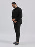 Men's Black Silk Blend Jodhpuri Pyjama Set