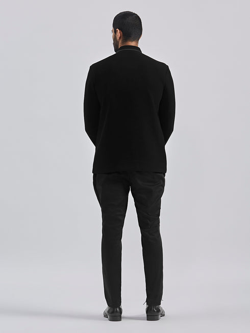 Men's Black - Jodhpuri Pyjama Set