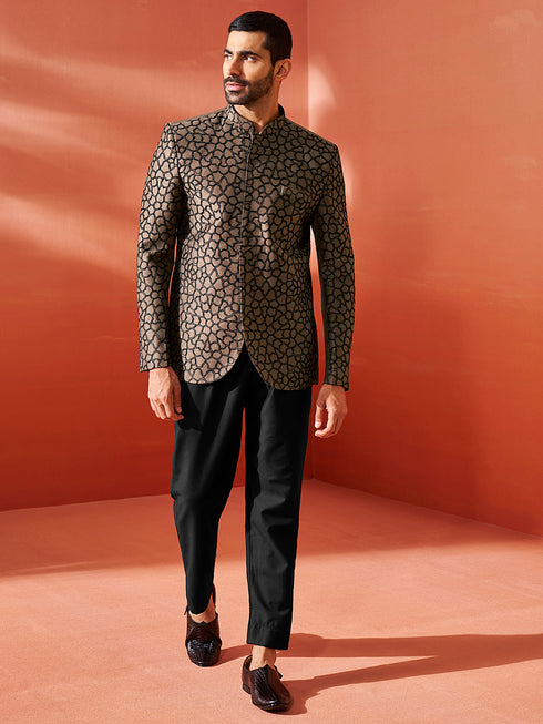 Men's Coffee Silk Blend Jodhpuri