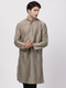 VASTRAMAY Men's Copper Cotton Blend Kurta