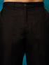 Men's Black Pure Cotton Chikankari Kurta Pyjama Set