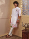 Baby Pink Viscose Floral Print Kurta Pyjama Set