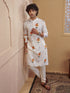 Light Yellow Viscose Floral Print Kurta Pyjama Set