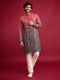 Men Pink Silk Blend Kurta with Pyjama Festive, Diwali Ethnic Wear