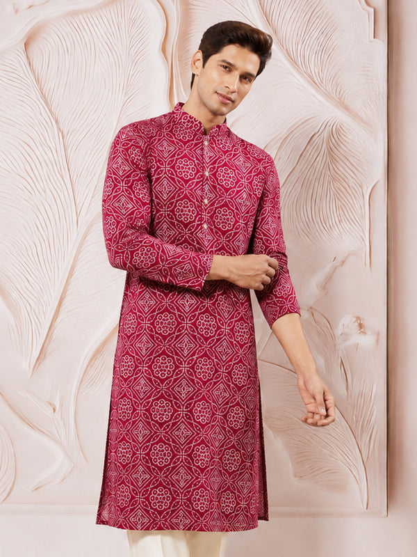 Men Purple Rayon Kurta Diwali, Navratri, Festive, Wedding, Party Ethnic Wear