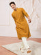 Men Mustard Rayon Kurta with Pyjama Diwali, Navratri, Festive, Wedding, Party Ethnic Wear