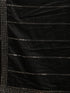 Men Black Asymmetric Viscose Kurta with Pyjama & Mirror Work Dupatta Set