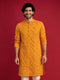 Men Mustard Rayon Kurta Diwali, Festive, Navratri, Party, Wedding, All regions Ethnic Wear