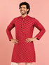 Men Red Rayon Kurta Diwali, Festive, Navratri, Party, Wedding, All regions Ethnic Wear