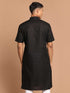 Men's Black Solid Kurta