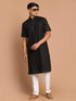 Men's Black Solid Kurta