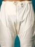 Men's Cream Cotton Blend Kurta Pyjama Set