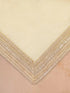 Men Cream Silk Blend Kurta with Pyjama & Dupatta Set
