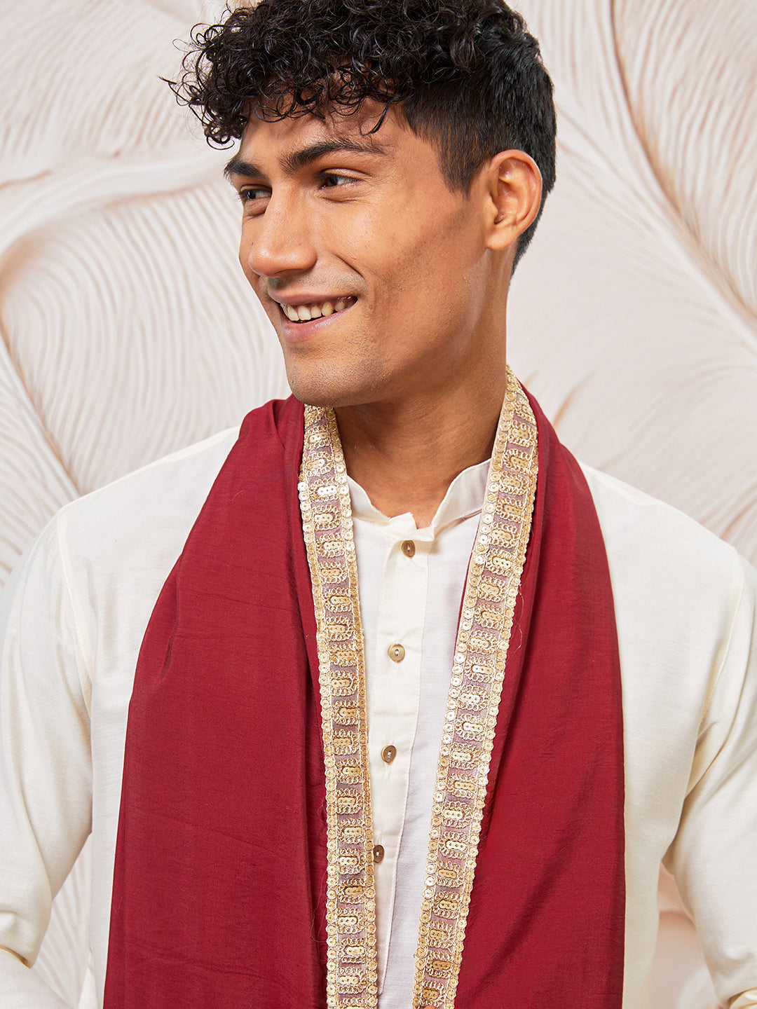men’s kurta pant dupatta set