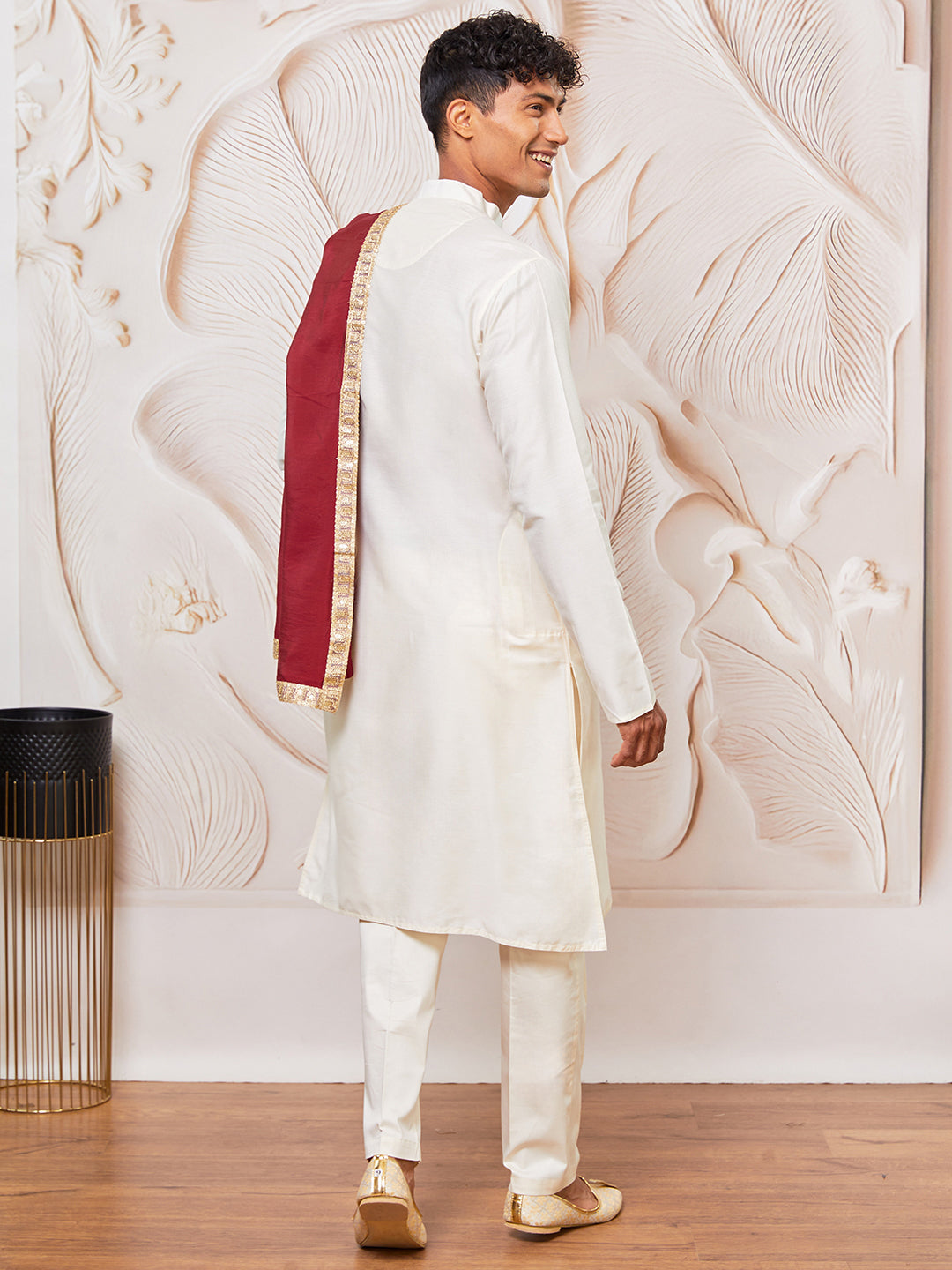 men’s kurta pant dupatta set