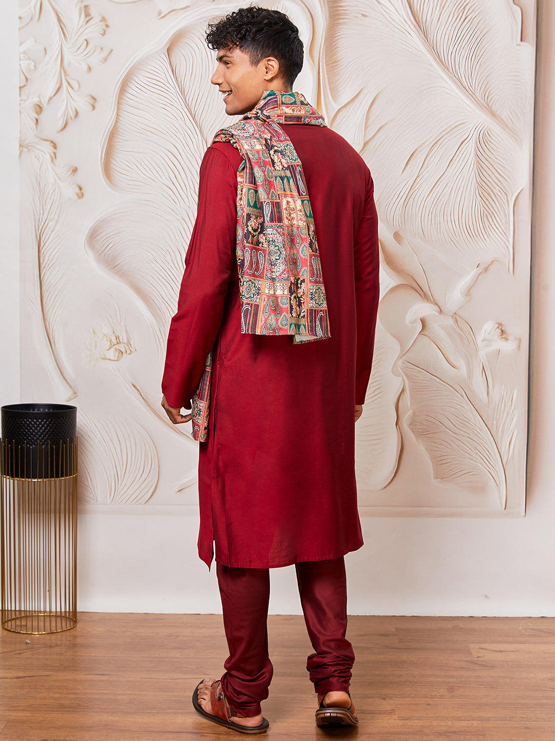 men’s kurta pant dupatta set