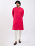 Men's Magenta Viscose Kurta Pyjama Set
