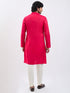 Men's Magenta Viscose Kurta Pyjama Set
