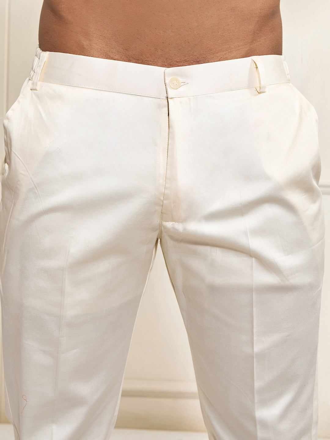 Men's Green And White Rayon Cotton Kurta Pyjama Set