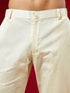 Men's Blue And Cream Rayon Cotton Kurta Pyjama Set