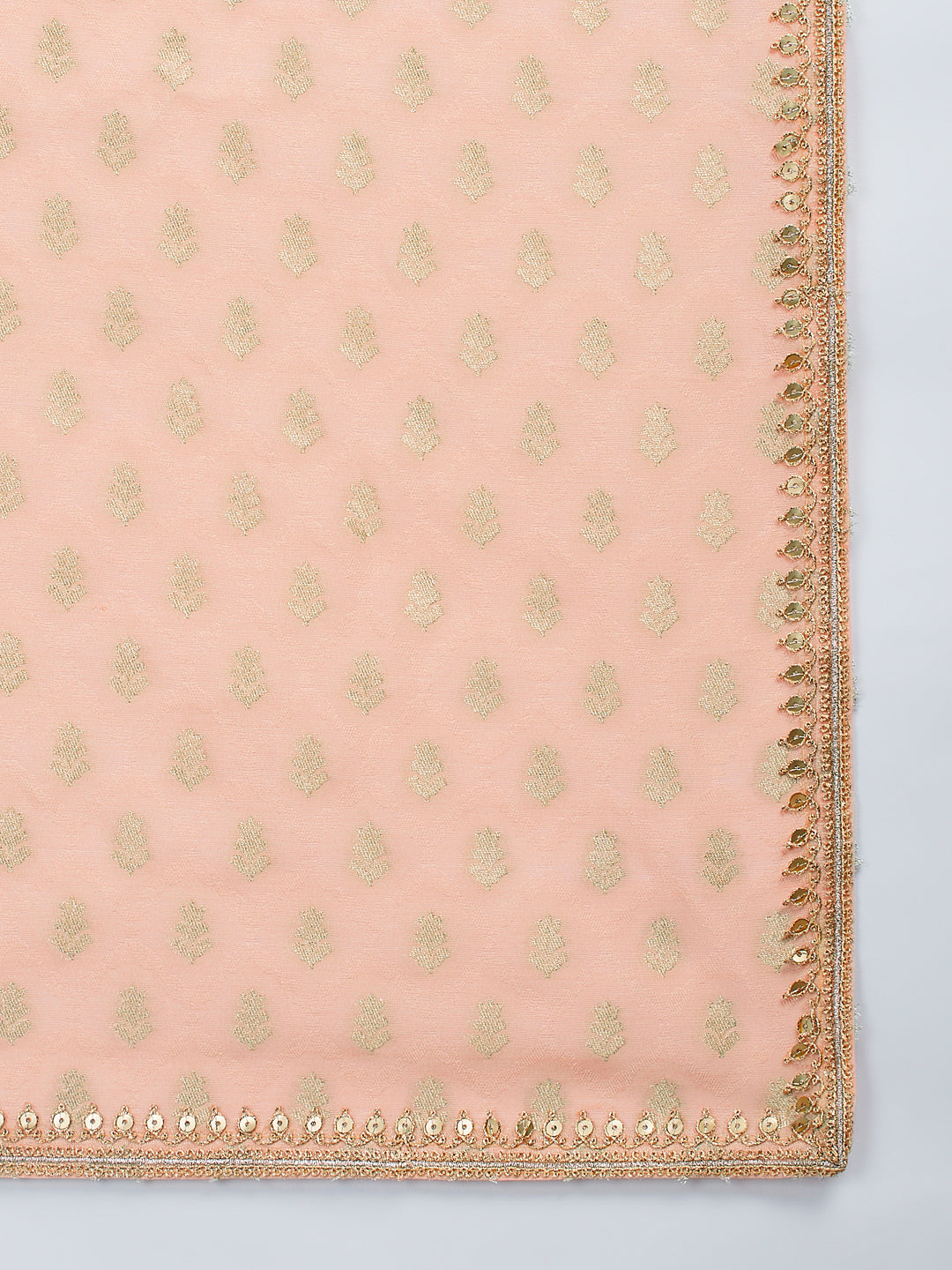 Men's Peach Silk Blend Kurta Pyjama Set