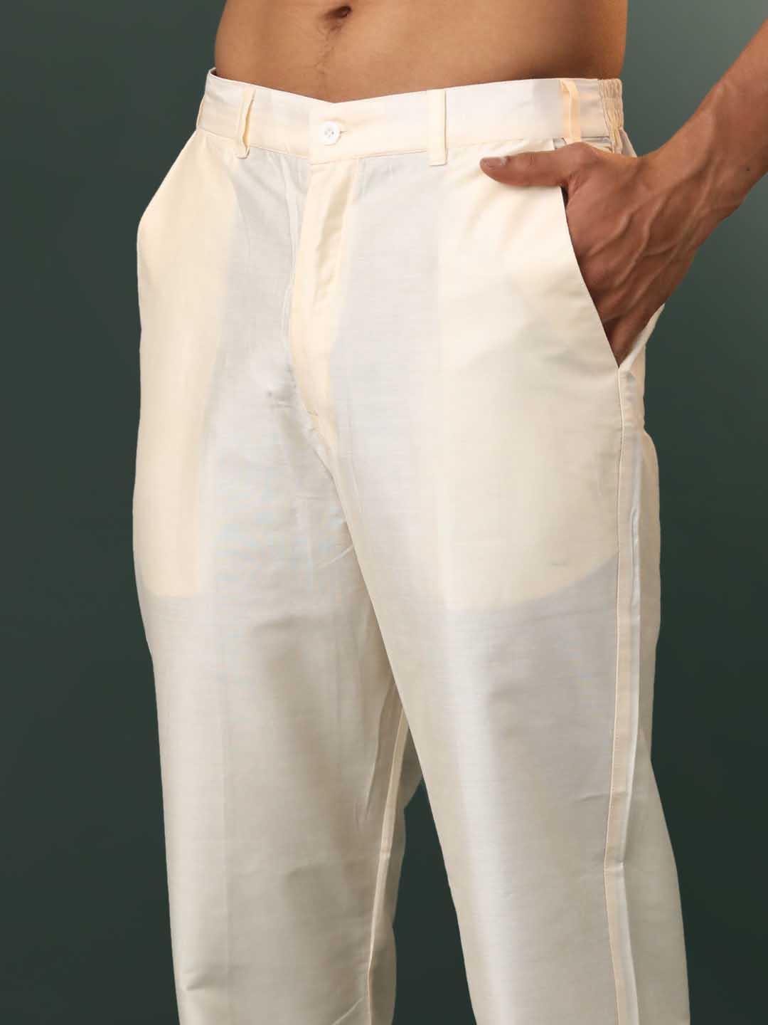 Men's Ombre Elephant Motif Print Cotton Blend Kurta Pyjama Set